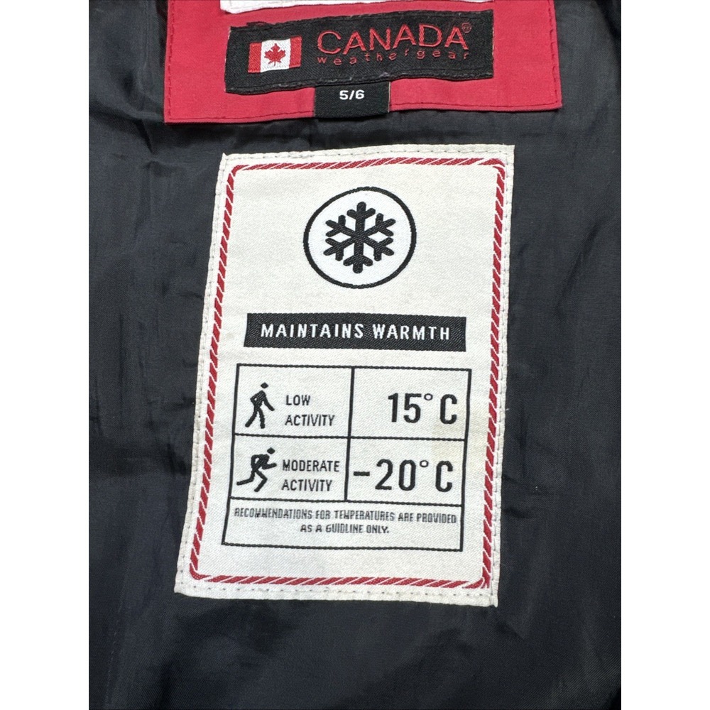 Canada Weather Gear Jacket Boys Size 5/6 Warm Winter Coat Cargo Pockets Hood - Picture 5 of 16